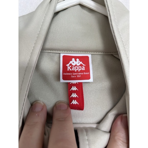 Kappa 222 Banda Track Suit In Beige & Navy Blue - Jacket and Pants Unisex L Slim - Picture 6 of 12